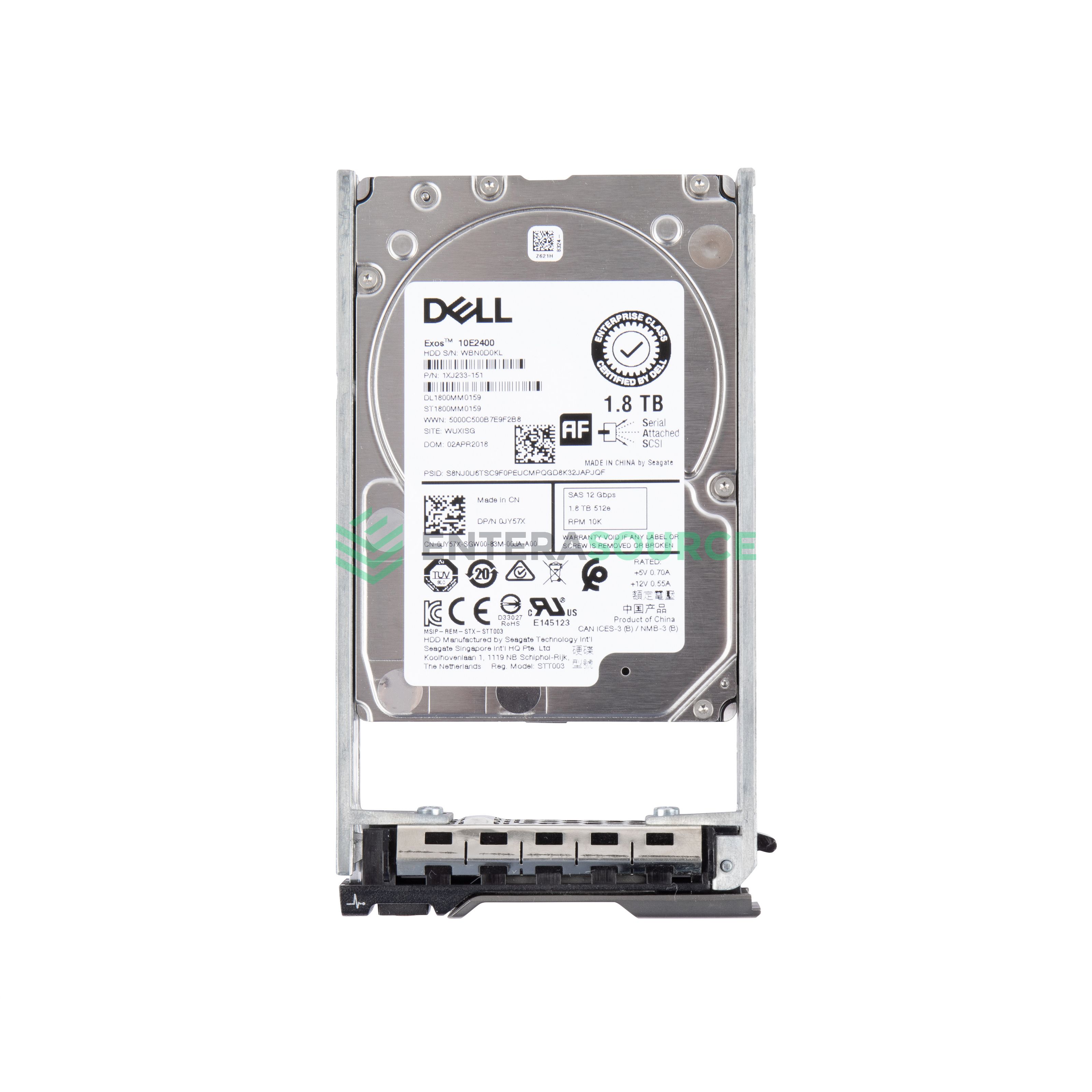 Dell JY57X 1.8TB SAS Hard Drive 10K 12Gbps