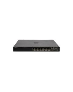 Dell EMC Networking S3124P 24 Port 1GBASE-T PoE+, 2x 10Gb SFP+ Managed L3 Switch Front View