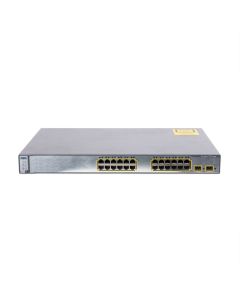 Cisco Catalyst WS-C3750-24TS-E 3750 Series 24 Port 100BASE-T Managed Switch Front View