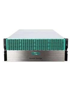 HPE Nimble Storage HF20-QT-21T-K [21x 1TB HDD, 6x 480GB SSD, 4x 10GBASE-T] Front View with Bezel