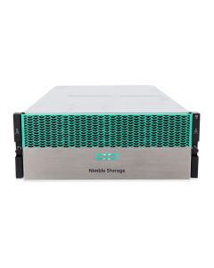 HPE Nimble Storage HF20 Storage Array 21x 1TB HDD, 6x 480GB SSD | 4x 10GBASE-T | 4x 10Gb SFP Front View With Bezel